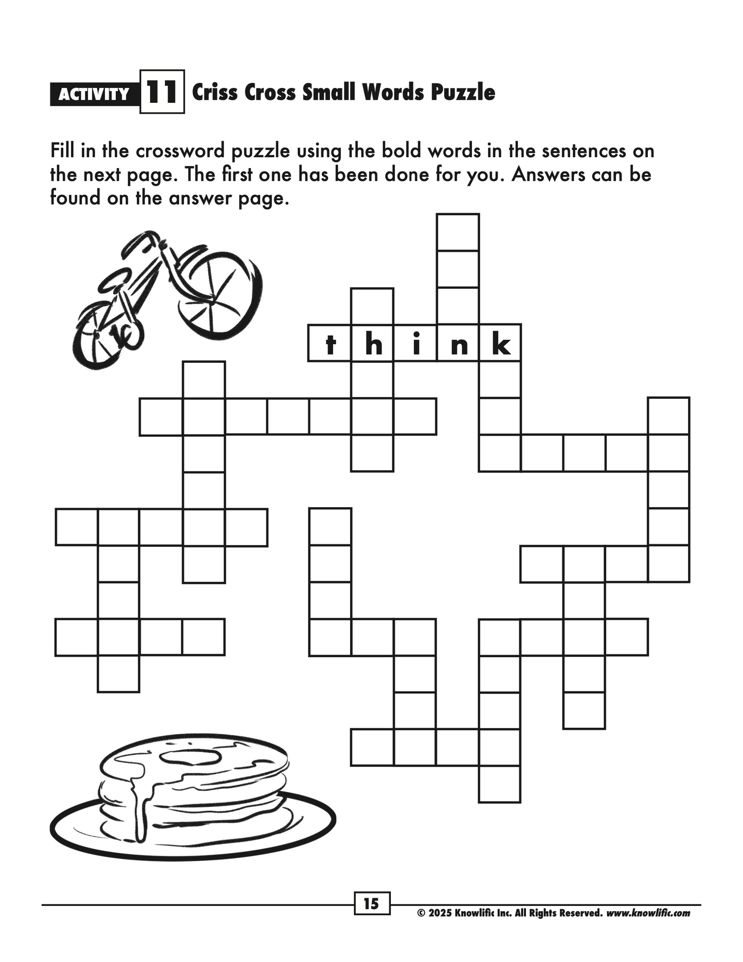 Activity Pack: The BIG Book of SMALL Words (17 Activities - Digital Download PDF)
