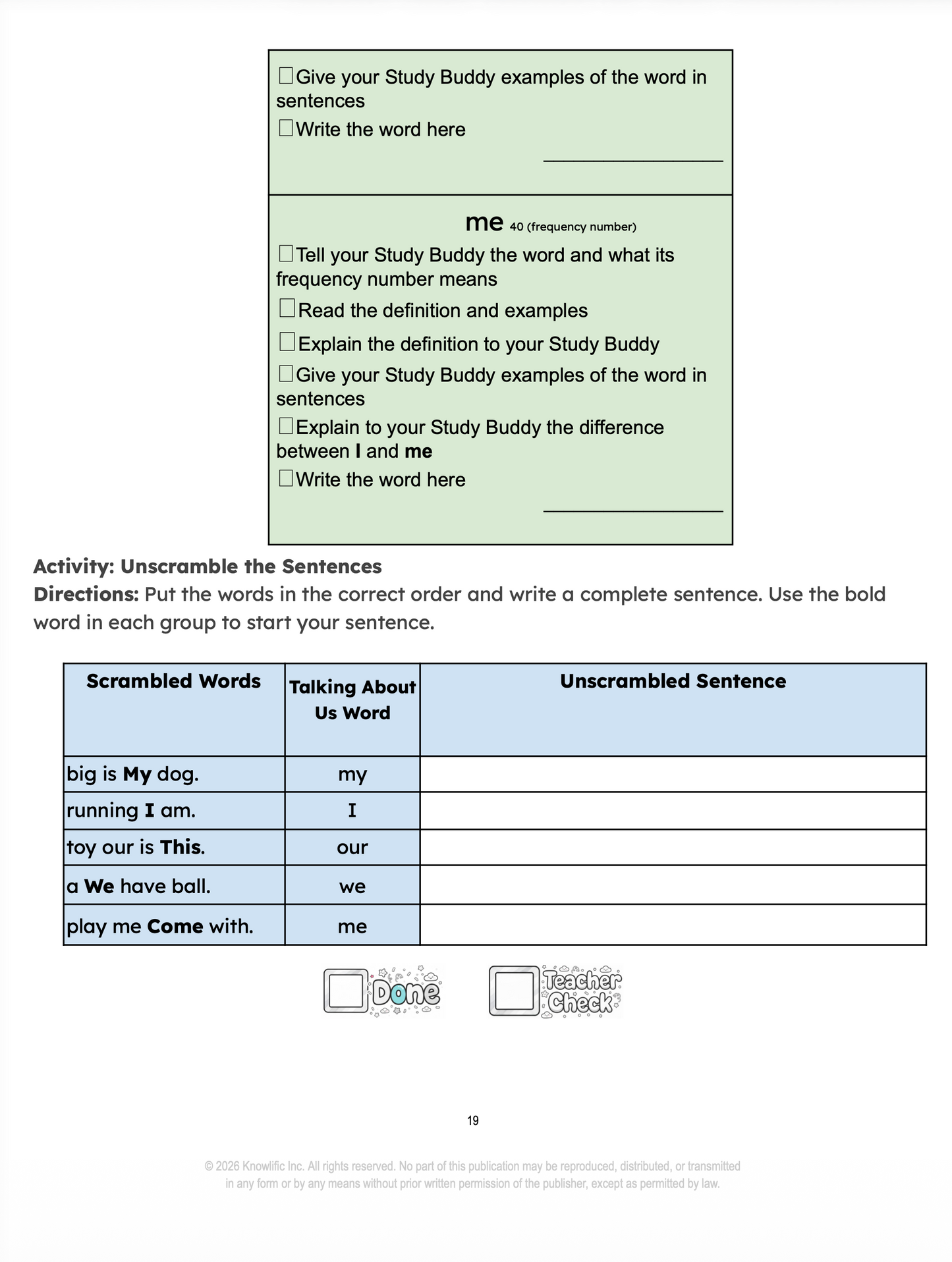 Workbook: The Big Book of Small Words - (115 Pages - Full Study Guide - Digital Download PDF)