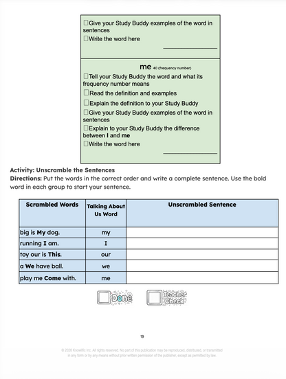 Workbook: The Big Book of Small Words - (115 Pages - Full Study Guide - Digital Download PDF)