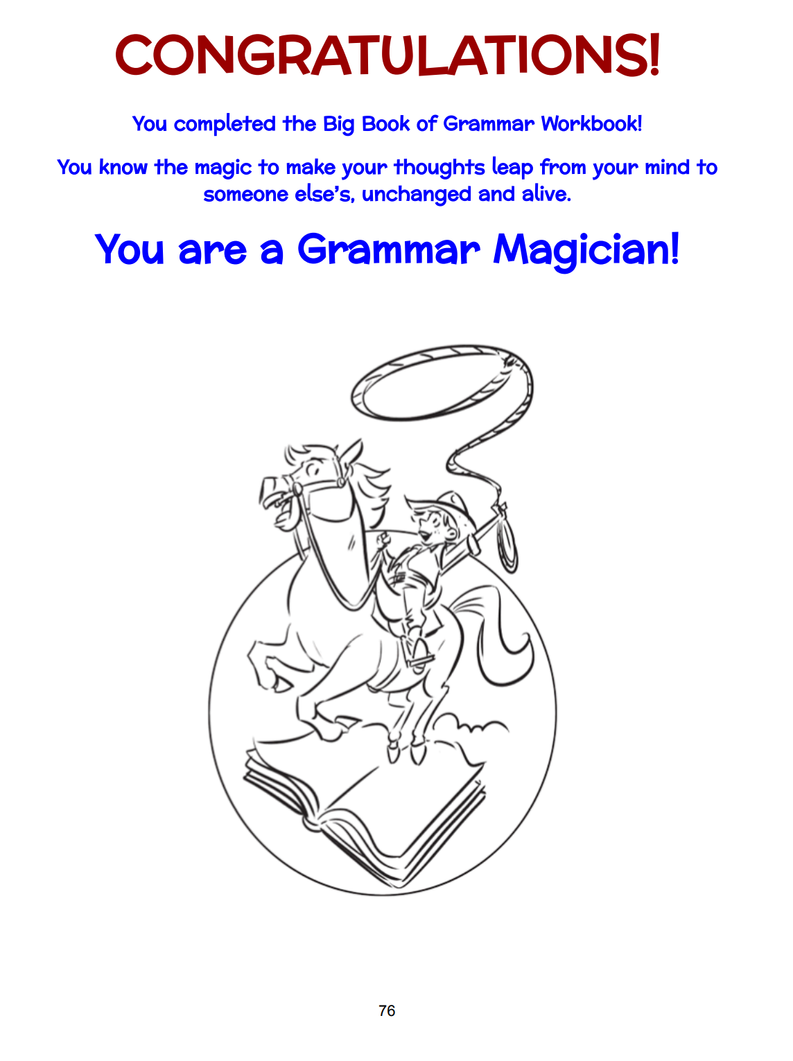 Workbook: The Big Book of Grammar -  (78 Pages - Full Study Guide - Digital Download PDF)