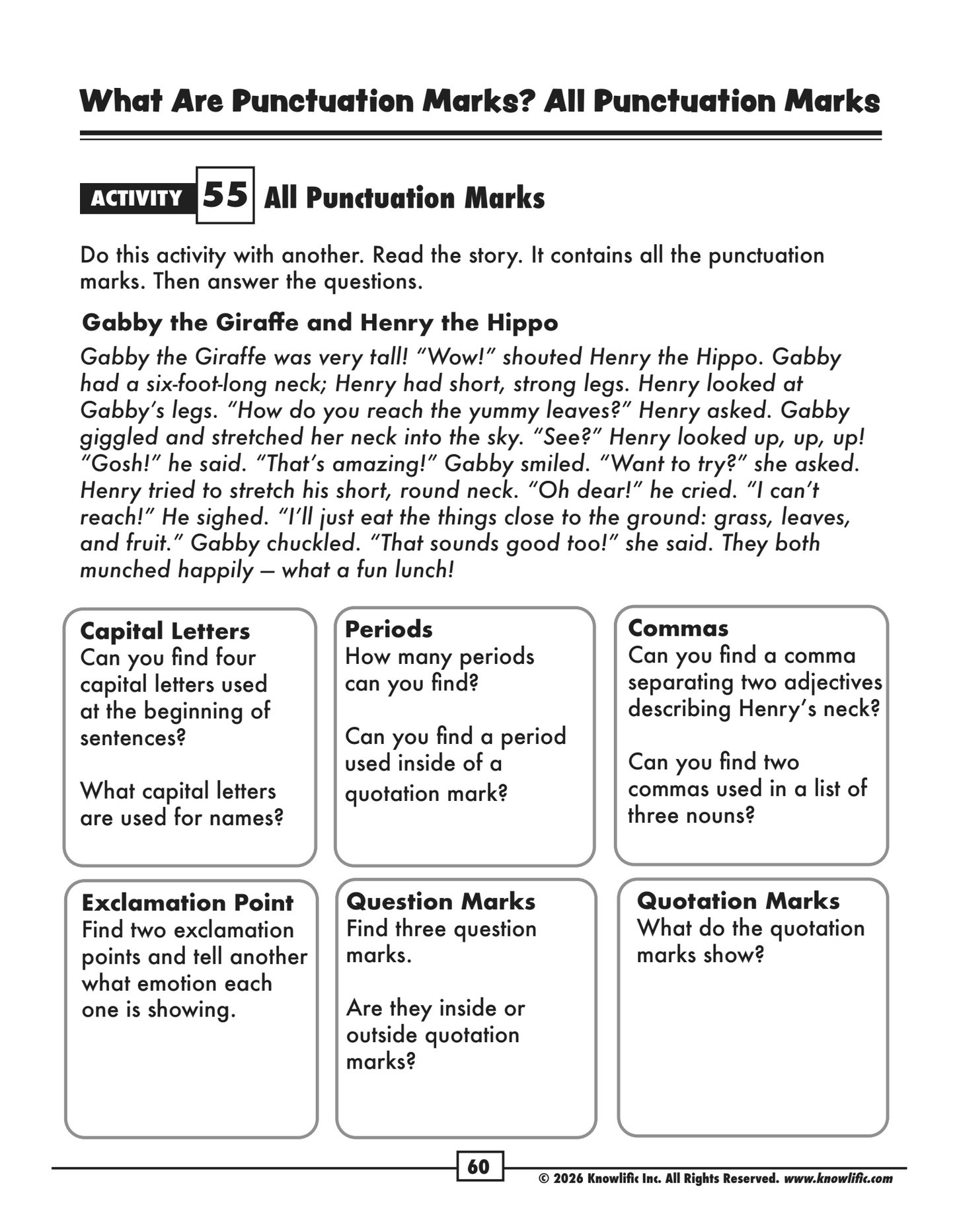 Activity Pack: The Big Book of Grammar (55 Activities - Digital Download PDF)