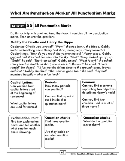 Activity Pack: The Big Book of Grammar (55 Activities - Digital Download PDF)